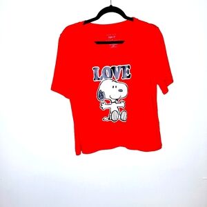 Munki,Munki brand featuring Peanuts " Snoopy in a Crop" crop top size medium.